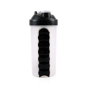 2 in 1 Pill Planner Water bottle w/Shake mixer